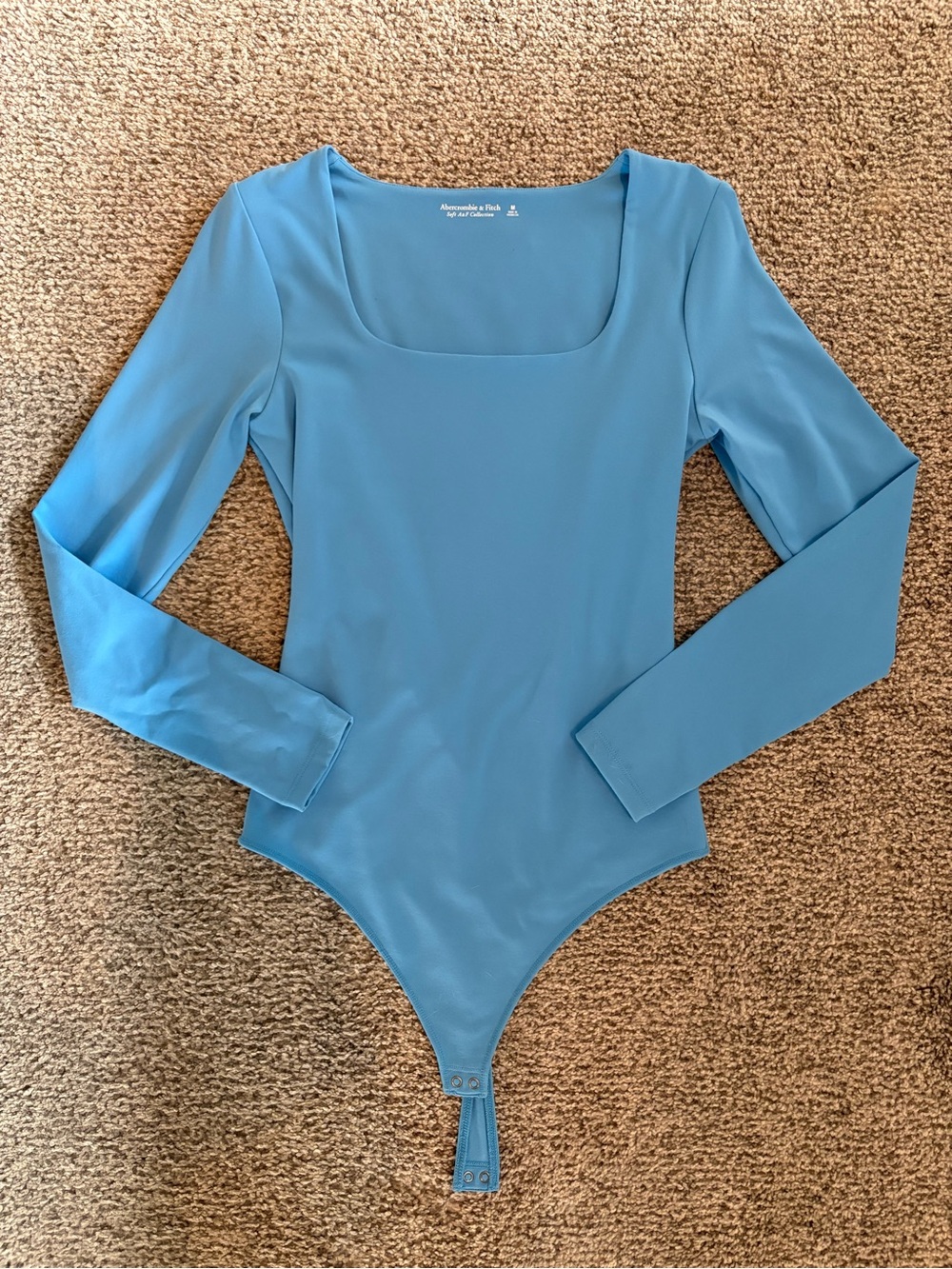 Abercrombie & Fitch Square Neck Long Sleeve Bodysuit
